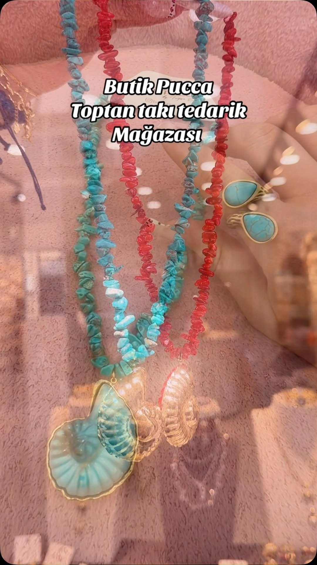 Mercan & Turkuaz Kolye 1