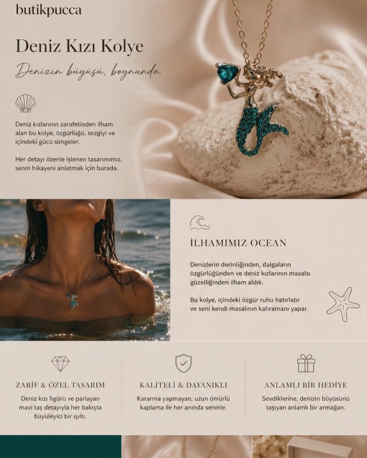 Deniz Kızı Kolye